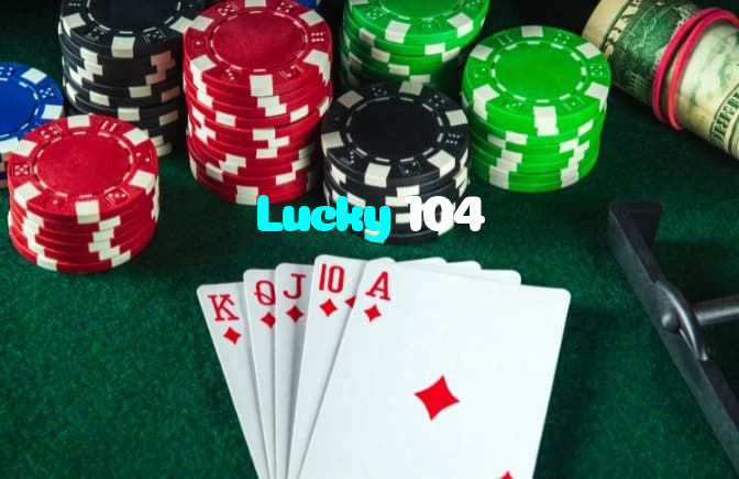 Lucky 104 casino presented on mobile device in Pakistan with slots and live games