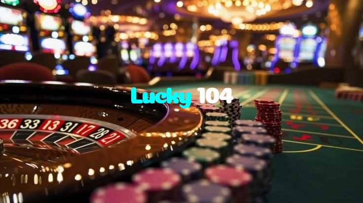Lucky 104 casino presented on mobile device in Pakistan with slots and live games